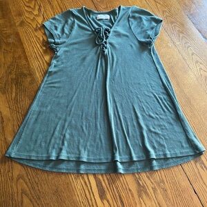 VTG Hollister V-neck Top Olive Green
